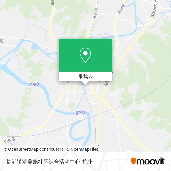 临浦镇浴美施社区综合活动中心地图