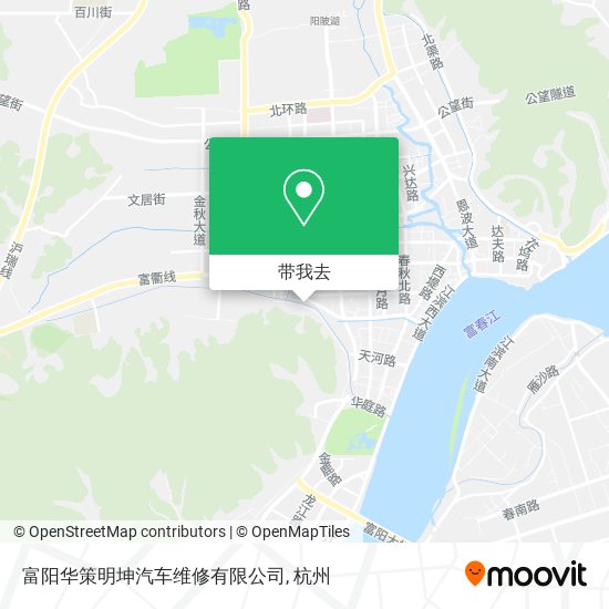 富阳华策明坤汽车维修有限公司地图