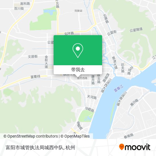富阳市城管执法局城西中队地图