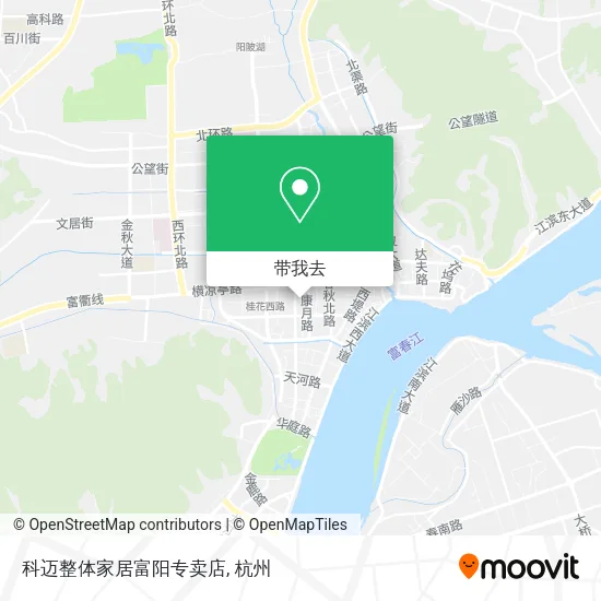 科迈整体家居富阳专卖店地图