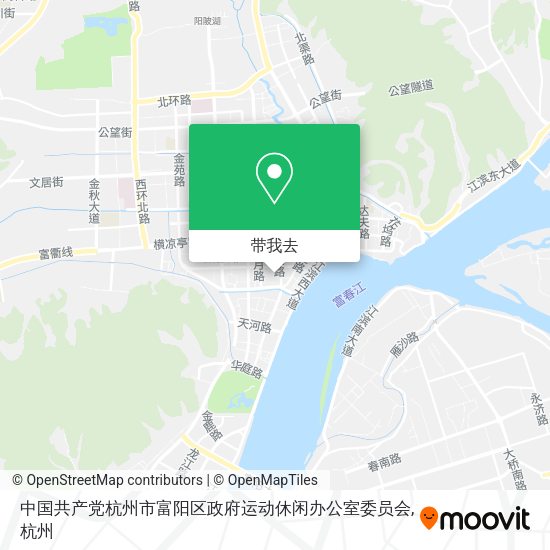 中国共产党杭州市富阳区政府运动休闲办公室委员会地图