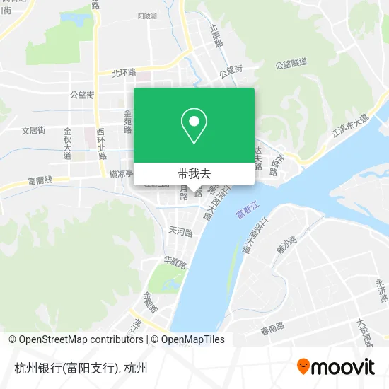 杭州银行(富阳支行)地图