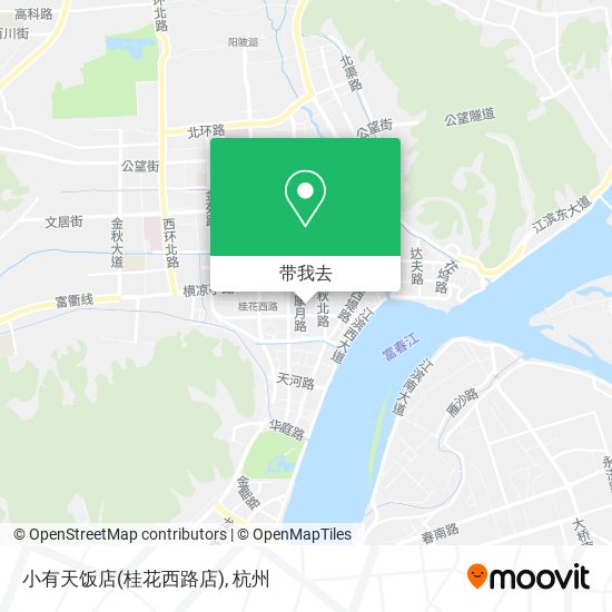 小有天饭店(桂花西路店)地图