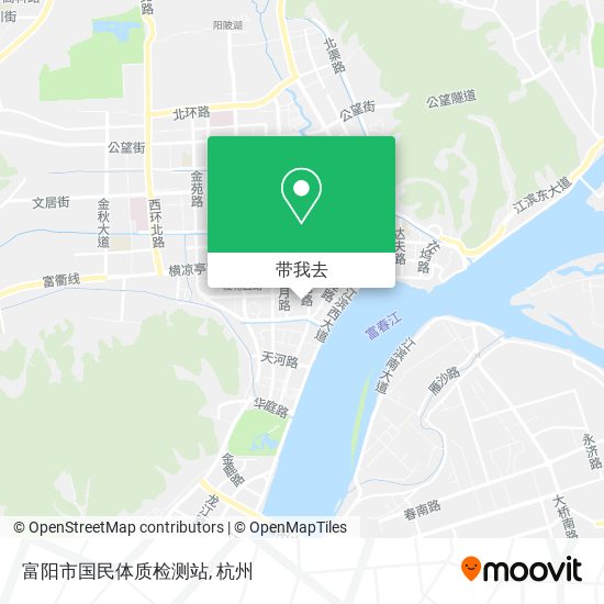 富阳市国民体质检测站地图