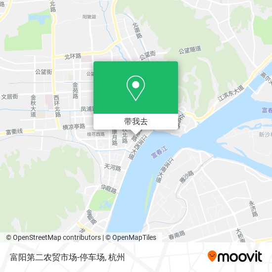 富阳第二农贸市场-停车场地图