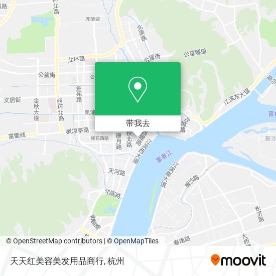 天天红美容美发用品商行地图