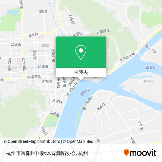 杭州市富阳区国际体育舞蹈协会地图