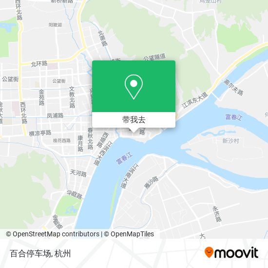 百合停车场地图