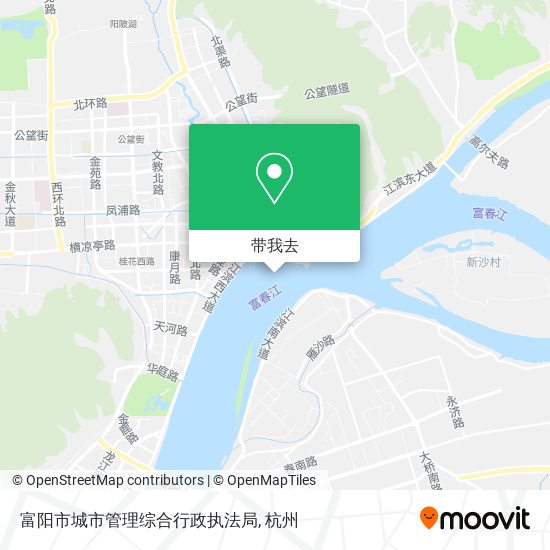 富阳市城市管理综合行政执法局地图