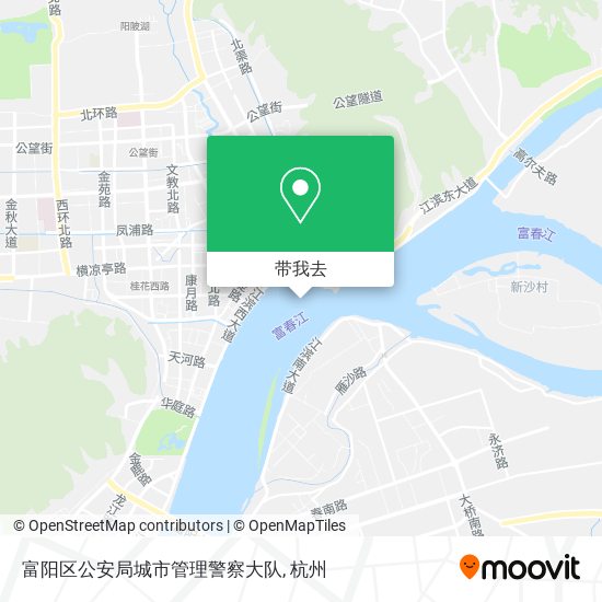 富阳区公安局城市管理警察大队地图