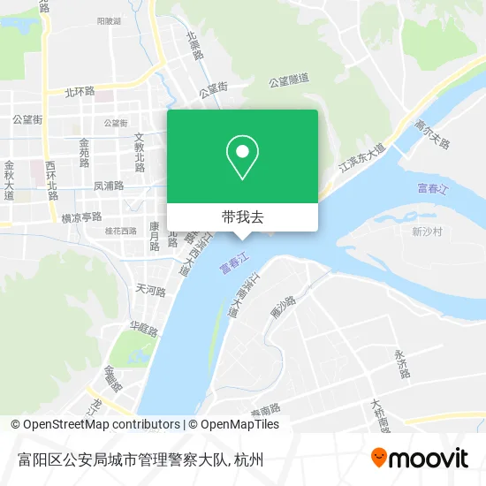 富阳区公安局城市管理警察大队地图