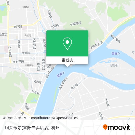 珂莱蒂尔(富阳专卖店店)地图