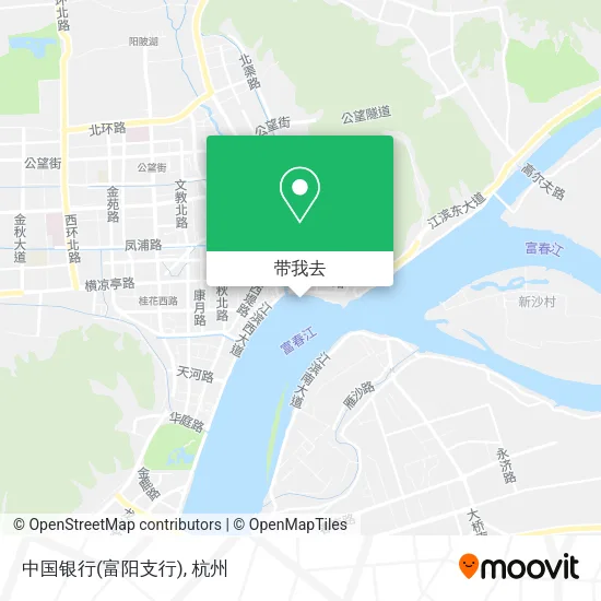 中国银行(富阳支行)地图