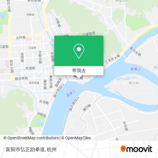 富阳市弘正跆拳道地图