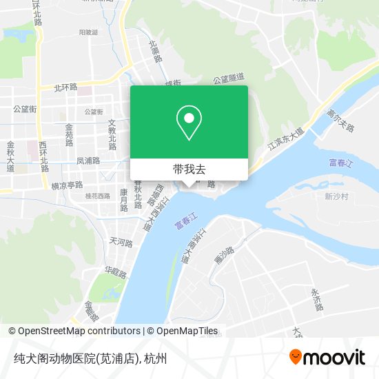 纯犬阁动物医院(苋浦店)地图