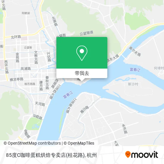 85度C咖啡蛋糕烘焙专卖店(桂花路)地图