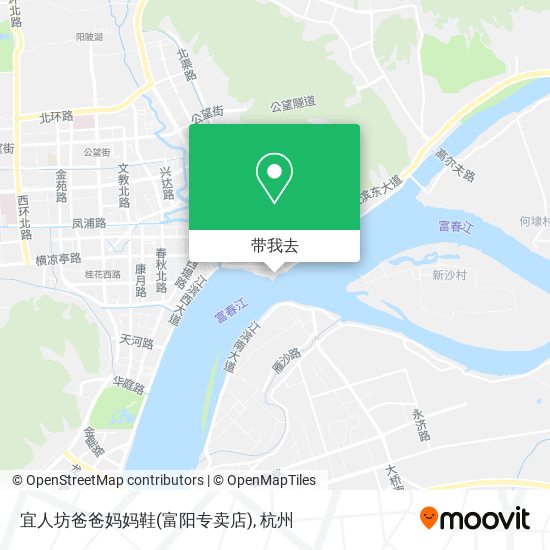 宜人坊爸爸妈妈鞋(富阳专卖店)地图