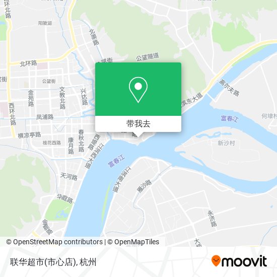 联华超市(市心店)地图