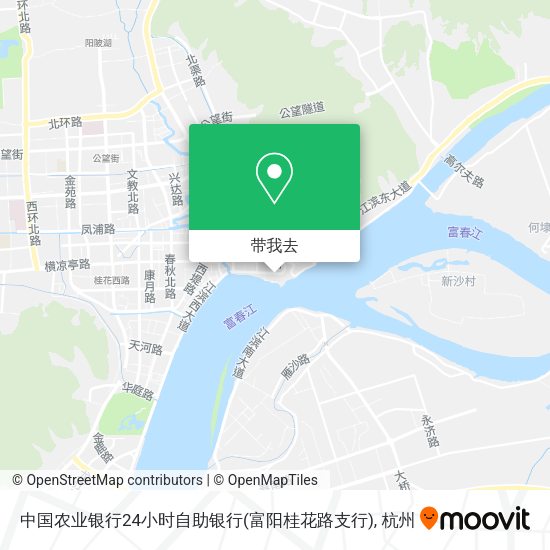 中国农业银行24小时自助银行(富阳桂花路支行)地图