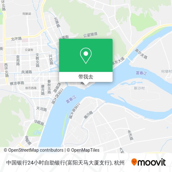 中国银行24小时自助银行(富阳天马大厦支行)地图