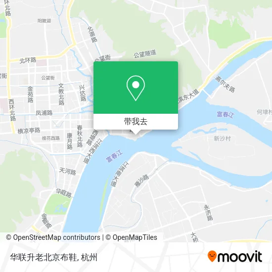 华联升老北京布鞋地图