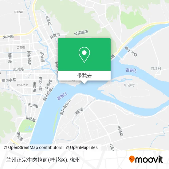 兰州正宗牛肉拉面(桂花路)地图