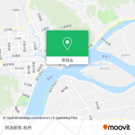 阿汤面馆地图