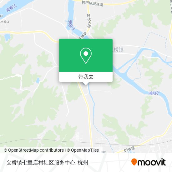 义桥镇七里店村社区服务中心地图