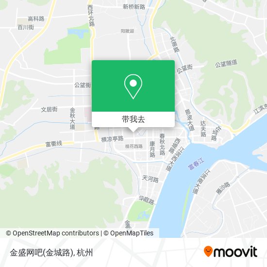 金盛网吧(金城路)地图