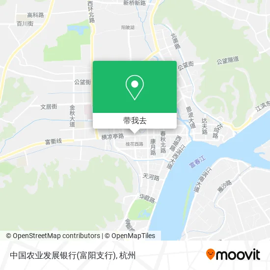 中国农业发展银行(富阳支行)地图