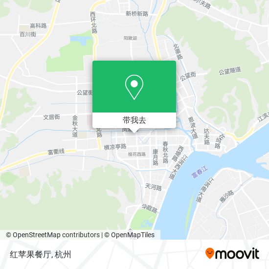 红苹果餐厅地图