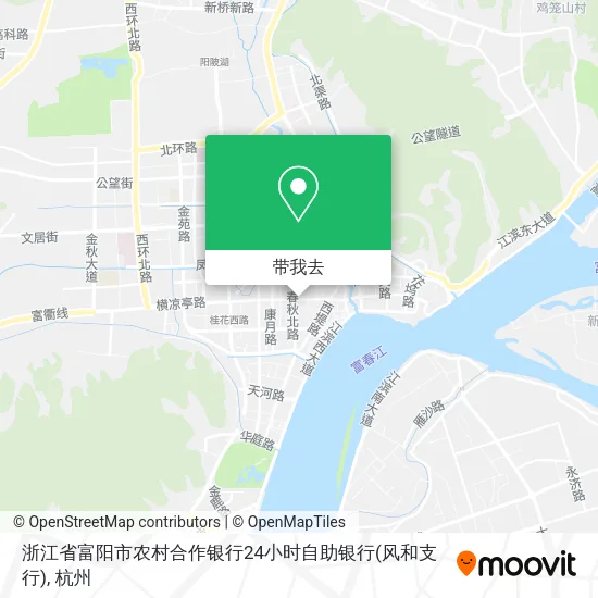 浙江省富阳市农村合作银行24小时自助银行(风和支行)地图