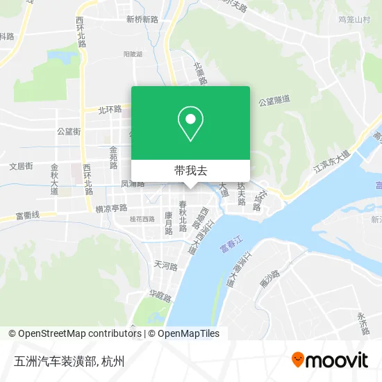 五洲汽车装潢部地图