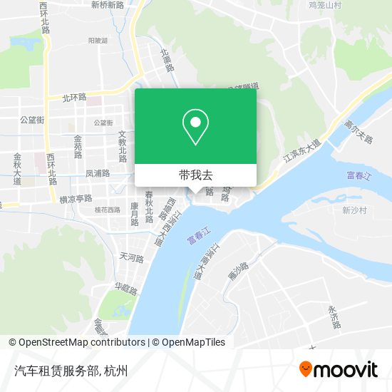 汽车租赁服务部地图