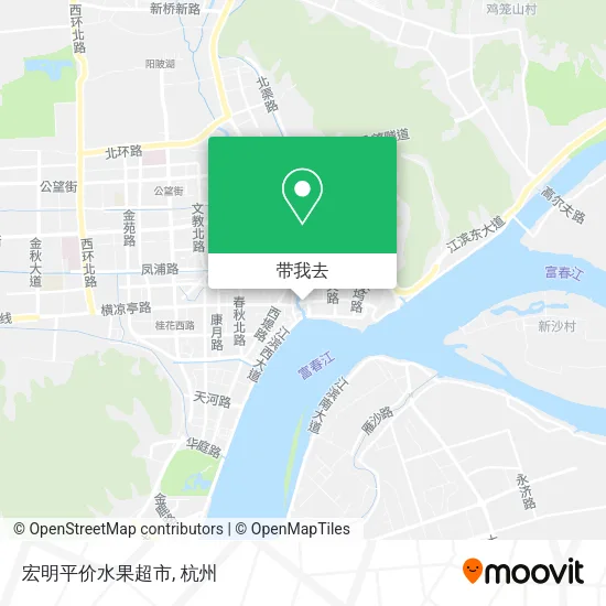 宏明平价水果超市地图