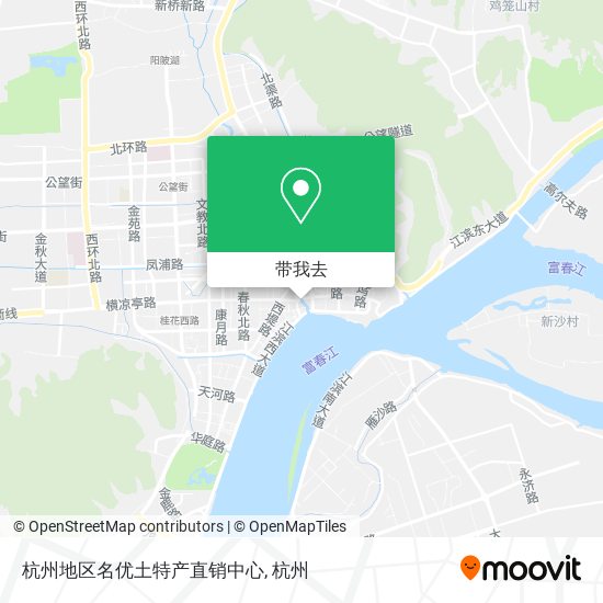杭州地区名优土特产直销中心地图