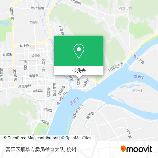 富阳区烟草专卖局稽查大队地图