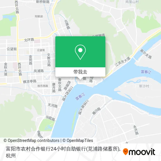 富阳市农村合作银行24小时自助银行(苋浦路储蓄所)地图