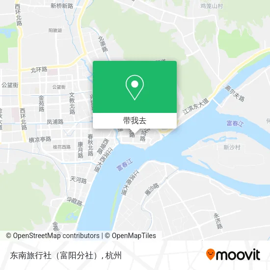 东南旅行社（富阳分社）地图