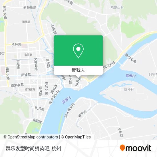 群乐发型时尚烫染吧地图