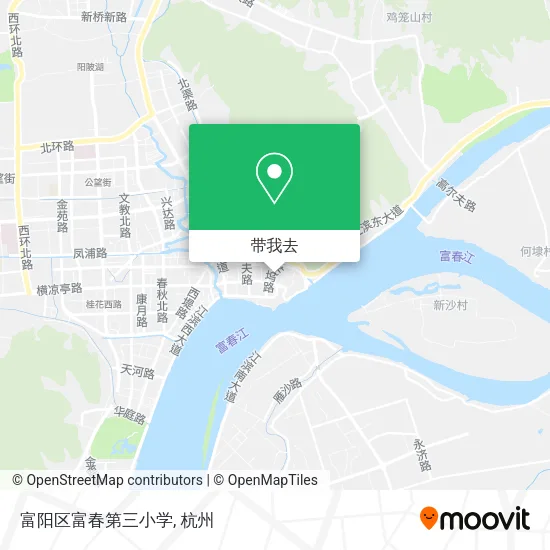 富阳区富春第三小学地图