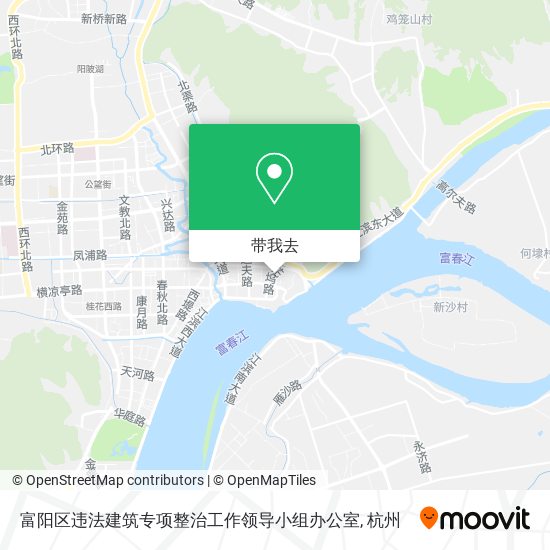 富阳区违法建筑专项整治工作领导小组办公室地图