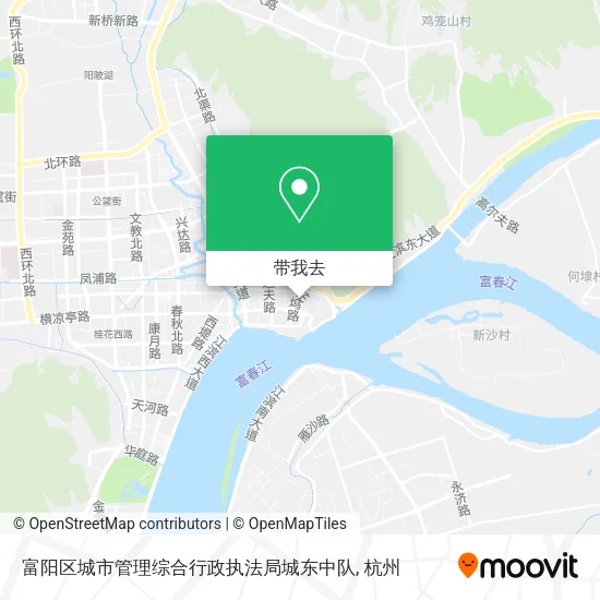 富阳区城市管理综合行政执法局城东中队地图