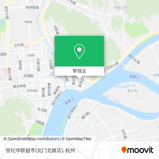 世纪华联超市(北门北路店)地图