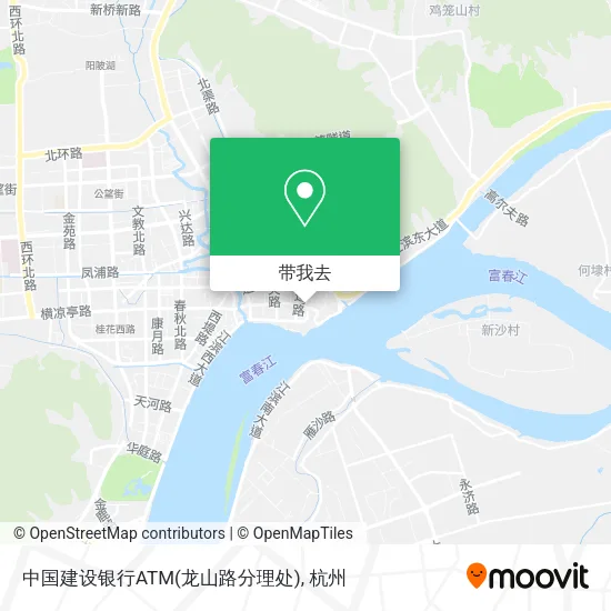 中国建设银行ATM(龙山路分理处)地图
