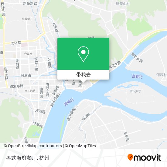 粤式海鲜餐厅地图