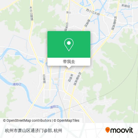 杭州市萧山区通济门诊部地图