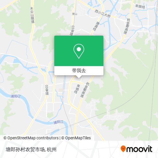 塘郎孙村农贸市场地图