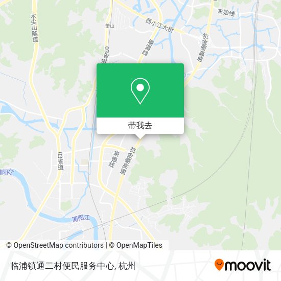 临浦镇通二村便民服务中心地图