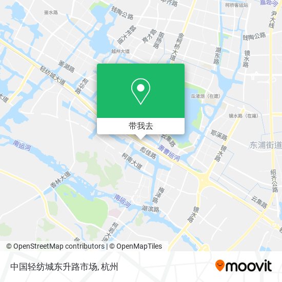 中国轻纺城东升路市场地图